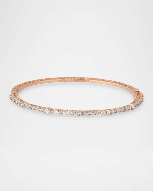 18k Yellow Gold Pave Circle Square Station B
